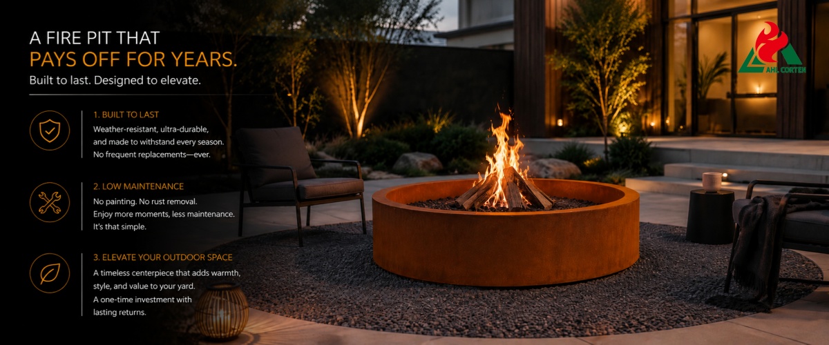 Why are High-Quality Corten Fire Pits a High-Value Long-Term Investment